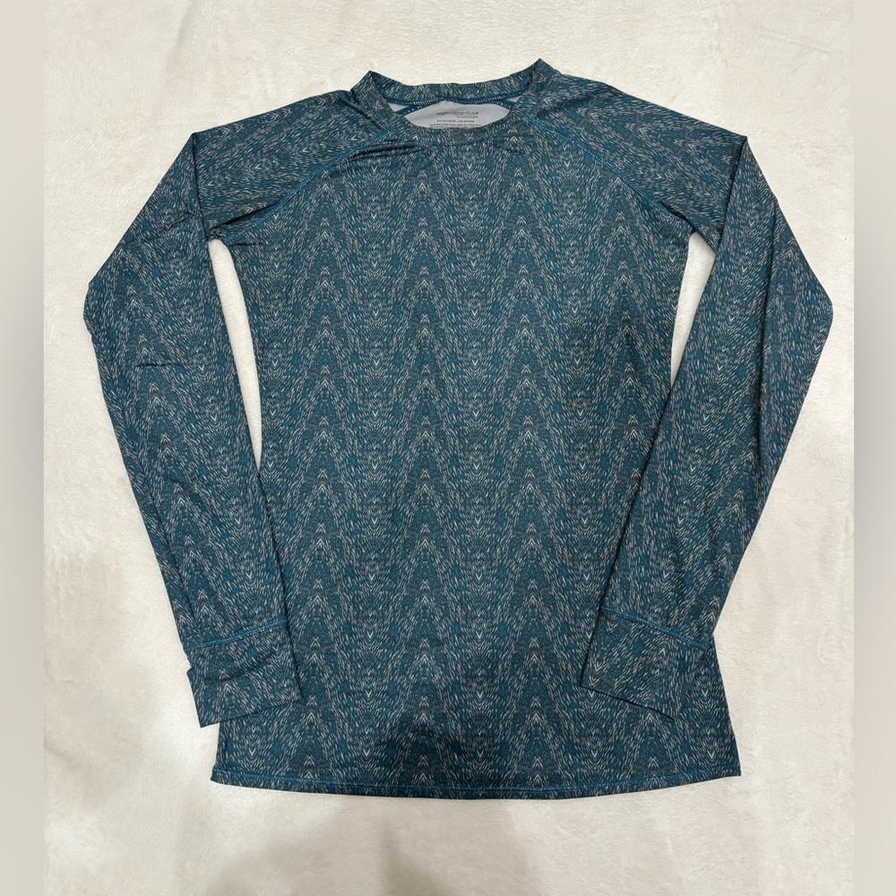 Womens Blue Long Sleeve